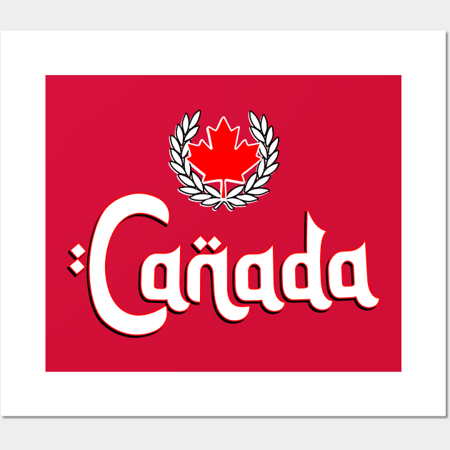 Canada soccer fans tshirt Wall Art by Barotel34